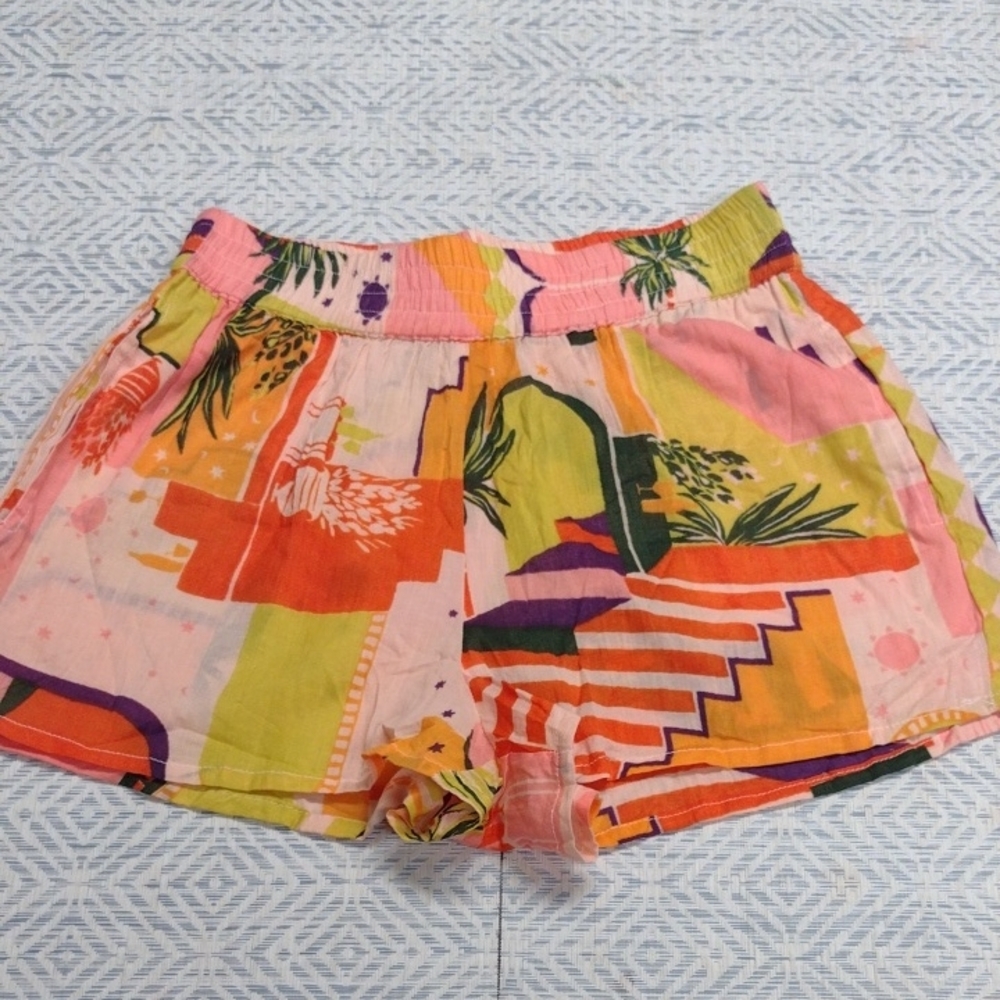 Haute Hippie 100% Cotton Multicolor Shorts,Beach, Vacation, Summer